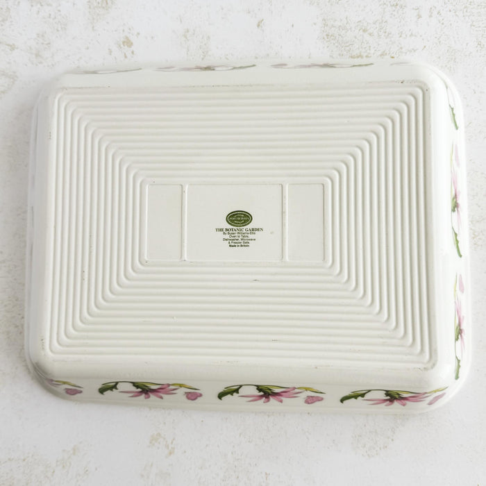Back of baking dish showing Portmeirion maker's mark