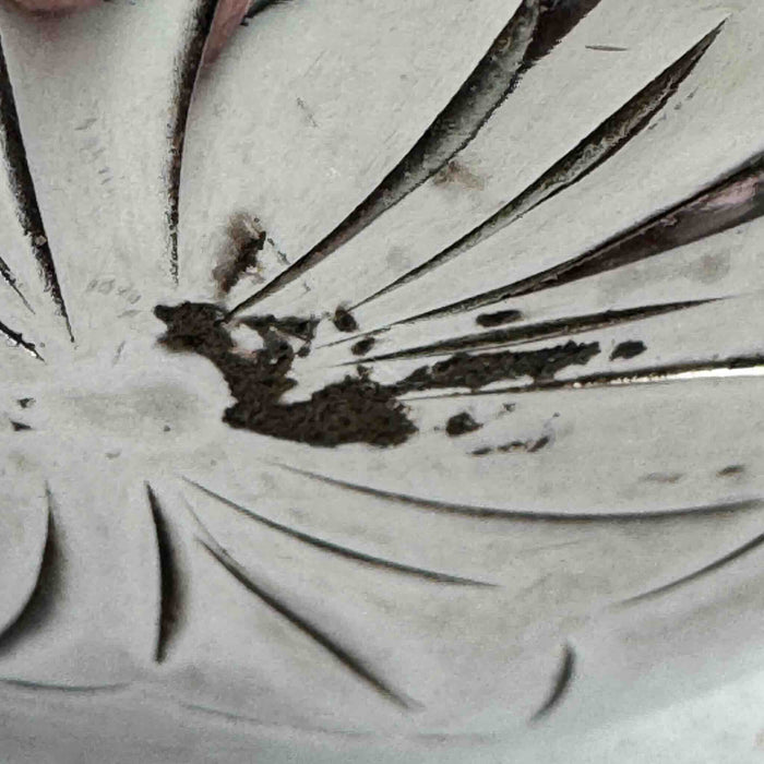 Close-up of silver loss on back side of silver shaker