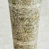Close-up of the middle section of the engraved bud vase