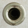 Close-up top down view of engraved bud vase