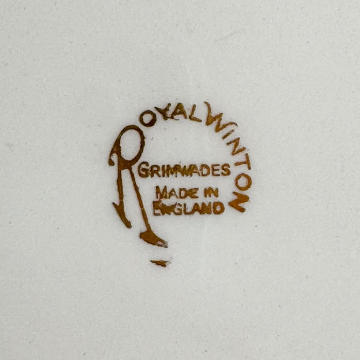 Backstamp on Royal Winton Grimwades cake plate