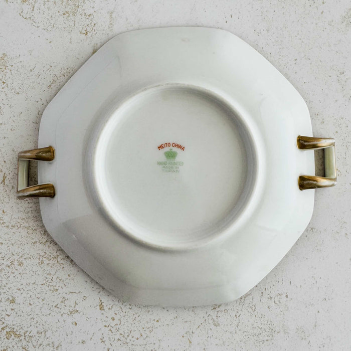 Back view of Meito China dish
