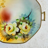 Close-up of Meito China hand-painted floral detail