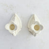 Top down view of Art Deco candle holders