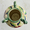 Top down view of the Maruhon majolica vase