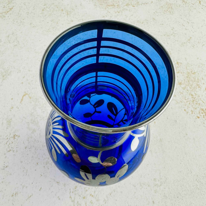 Close-up of inside of vase - angled view