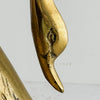 Close-up of patina on head of swan bookend