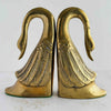Side profile of swan bookends