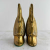 Fronts of swan bookends