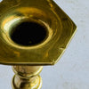 Close-up of two imperfections on candle holder bobeche