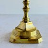 Close-up of patiina on lower end and base of candle holder