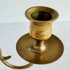 Close-up of patina on right cup and bobeche of candelabra