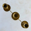 3-candle candelabra - top-down view of sockets