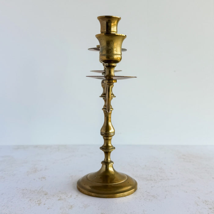 3-candle candelabra - side view