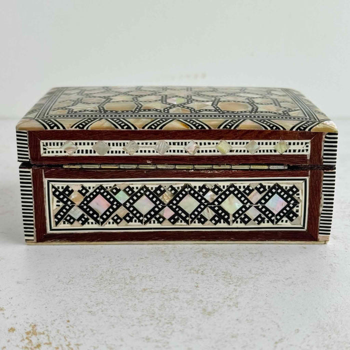 Back of inlaid wood box