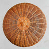 Top down view of basket with lid on