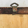 Close-up of metal loop on back of framed floral still-life print