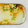 Right-hand side of antique yellow rose tray