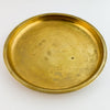 Slightly angled full view of vintage engraved brass tray