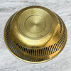 Back view of brass bowl