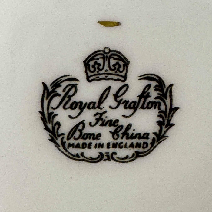 Backstamp on  Royal Grafton purple violets teapot