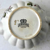 Vintage Gibsons Staffordshire England teapot base showing the crown backstamp and crazing in the ivory glaze.