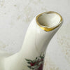Close-up showing crack on Sadler Windsor floral basket weave teapot spout