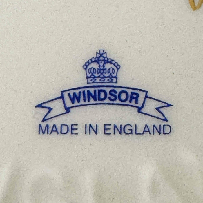 Backstamp on Sadler Windsor floral basket weave teapot 