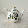 Back view of Royal Albert White Dogwood teapot