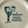 Close-up of Johnson Bros Friendly Village creamer backstamp