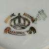 Close-up of Imperial Austria porcelain rose plate backstamp