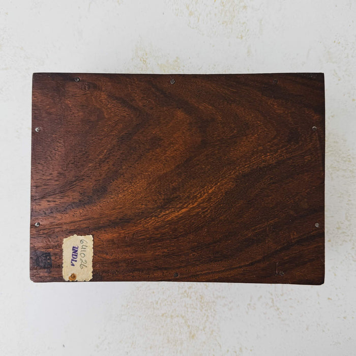 Bottom of vintage tree of life wooden box