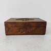 Front view of vintage tree of life wooden box