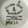 Backstamp on Royal Chelsea Golden Roses teacup