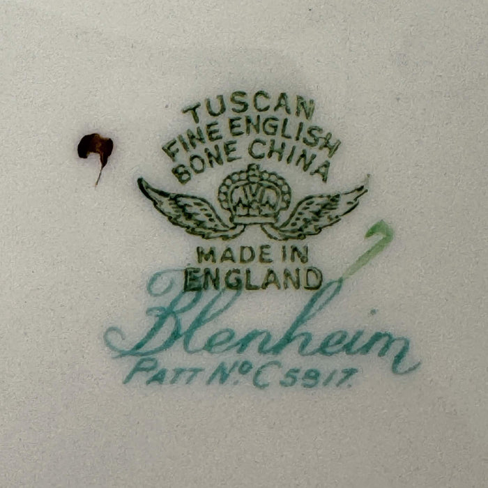 Close-up of Tuscan Blenheim backstamp