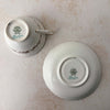 Bottom view of Tuscan Blenheim teacup and saucer showing backstamps