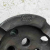 Close-up of the Made in Japan mark on the underside of the vintage ceramic flower frog.