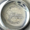 Close-up of the underside maker's mark reading Sterling, Duchin Creation, and Weighted, with a stylized maker's emblem.