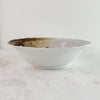 Side view of large antique Carl Tielsch pink rose bowl 