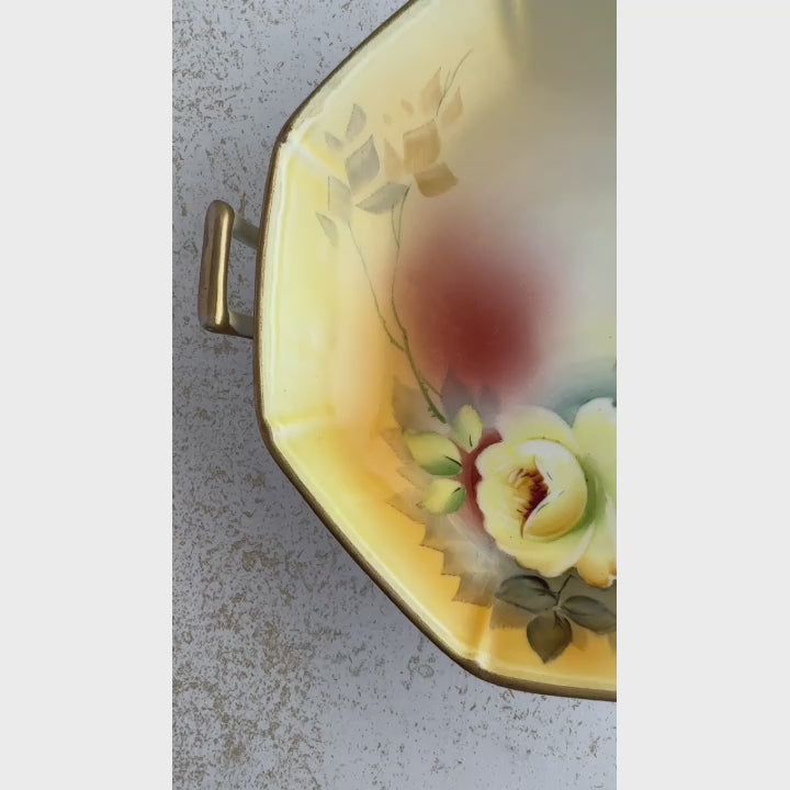 Short panning video of Meito China dish in natural light