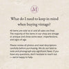 Image of FAQ regarding what to keep in mind when buying vintage